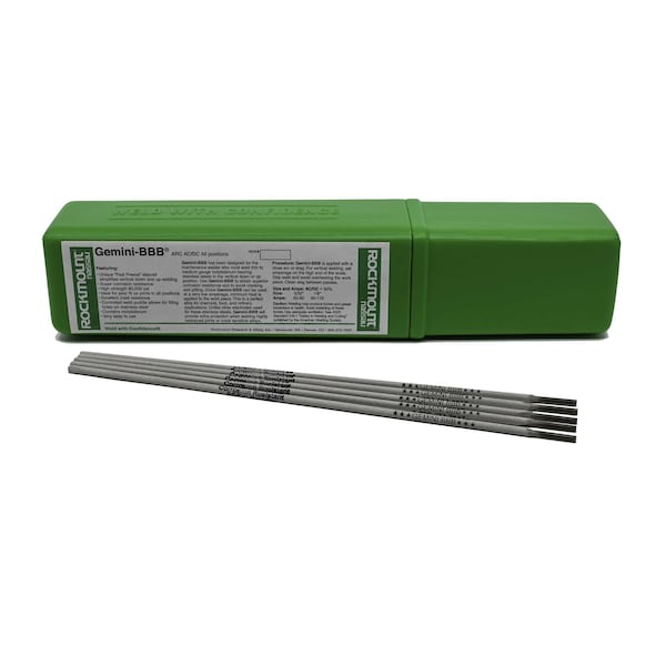 Gemini BBB, 14" Stick Electrode for Repairing Molybdenum Bearing Stainless Steel, 3/32" Dia., 1lb